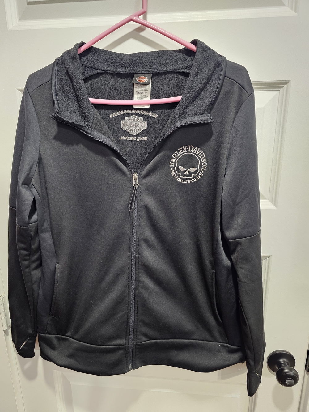 Harley-Davidson Black Zip Up Jacket